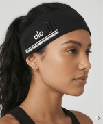 ALO YOGA HEADBAND BLACK - Image 2